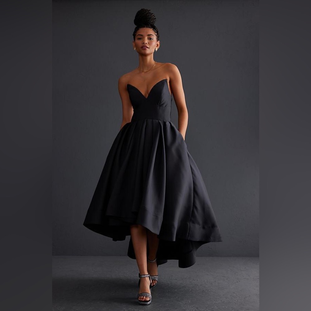 Hutch Sabrina Hi-Low Ball Gown